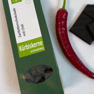 Kuerbiskerne Schokolade Zartbitter Chili